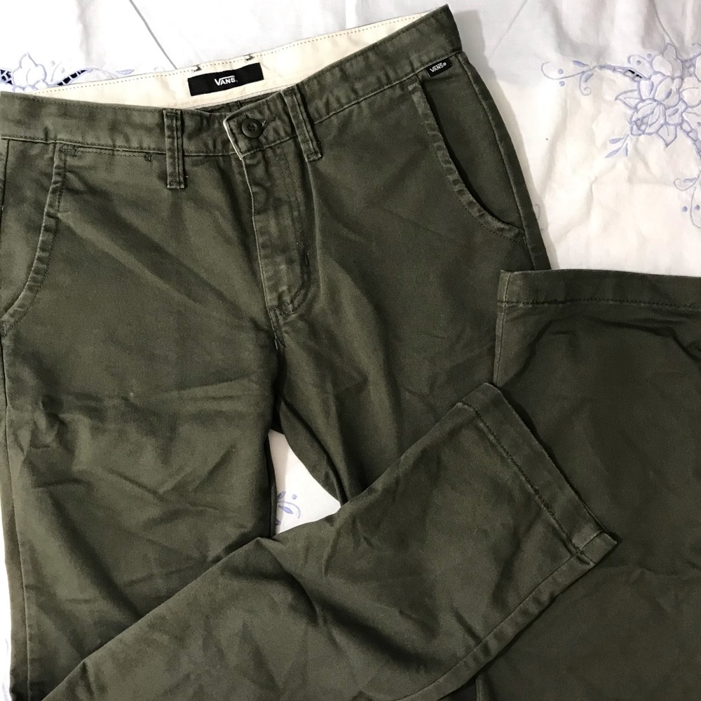 Vans Size 30 Pants Trousers Green
